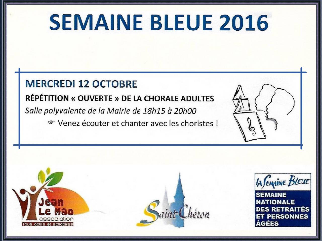 Semaine Bleue 2017 - Répétition Concert