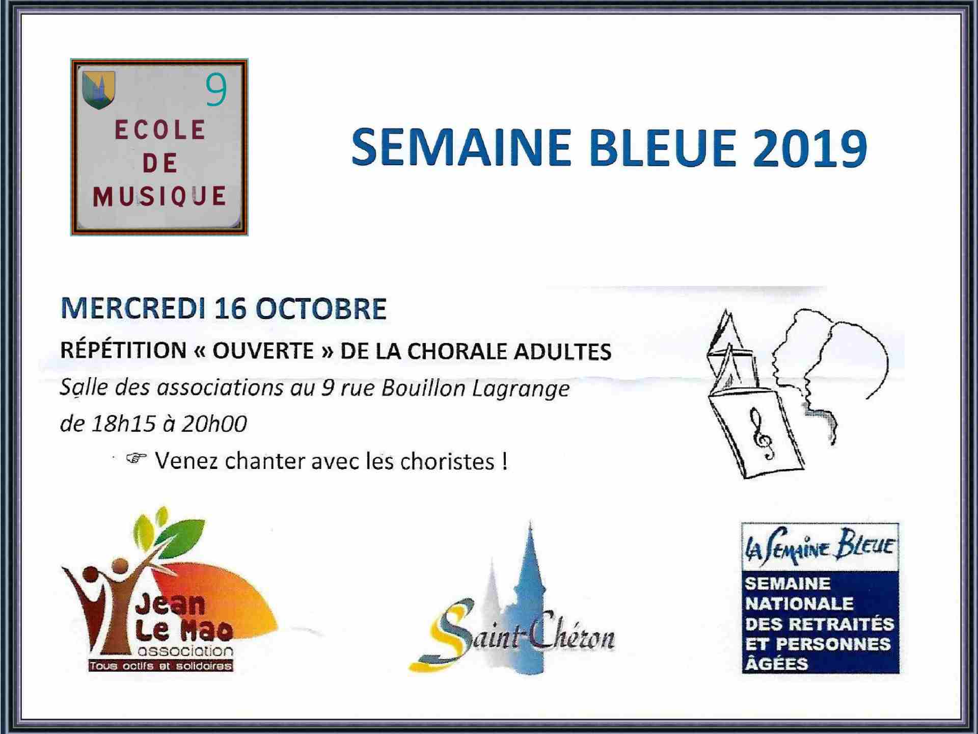 Semaine Bleue 2019 - La Chorale